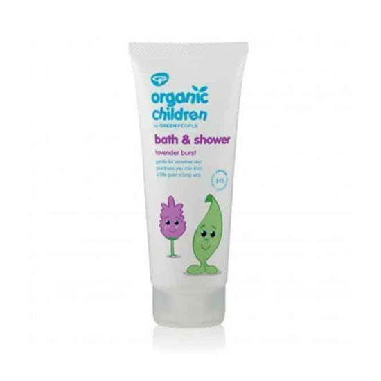 Green People otroški šampon za tuširanje in kopel s sivko, 200 mL