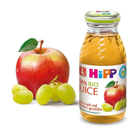 HiPP sadni sok iz jabolk in belega grozdja, 200 mL