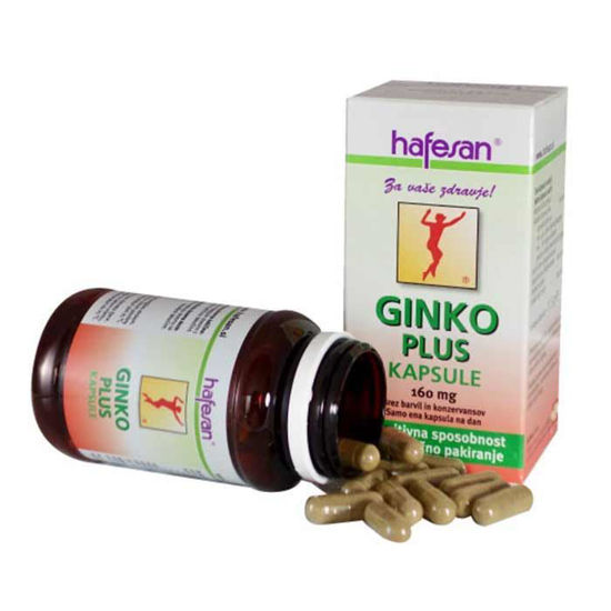 Hafesan Ginko Plus 160 mg, 30 kapsul ali AKCIJA