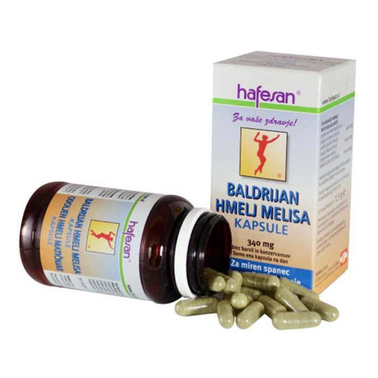 Hafesan Baldrijan + Hmelj + Melisa, 30 kapsul ali KOMPLET