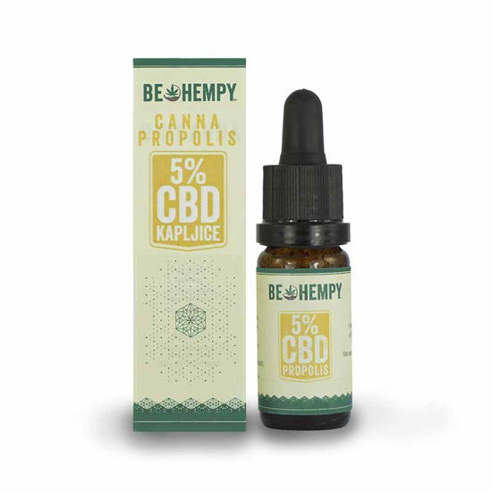 Be-Hempy CannaPropolis 500 mg kapljice s propolisom, 10 mL