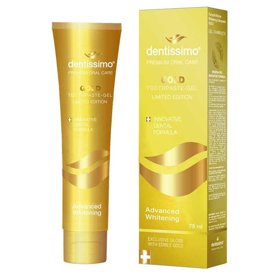 Dentissimo Advanced-whitening Gold zobni gel, 75 mL