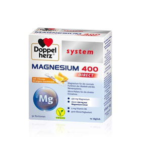 DoppelHerz System Magnezij 400 DIREKT zrnca, 30x4 g