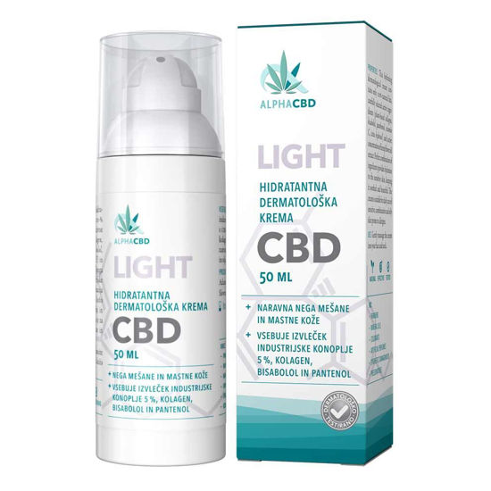 AlphaCBD Light hidratantna vlažilna krema, 50 mL