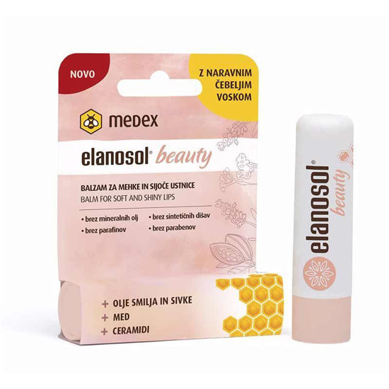 Elanosol Beauty balzam za mehke in sijoče ustnice, 5.1 g
