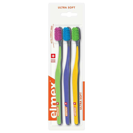 Elmex Ultra Soft zobna ščetka, 1 ščetka ali trojček
