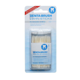 Slika Denta-Brush higienski zobotrebci s ščetko, 150 zobotrebcev