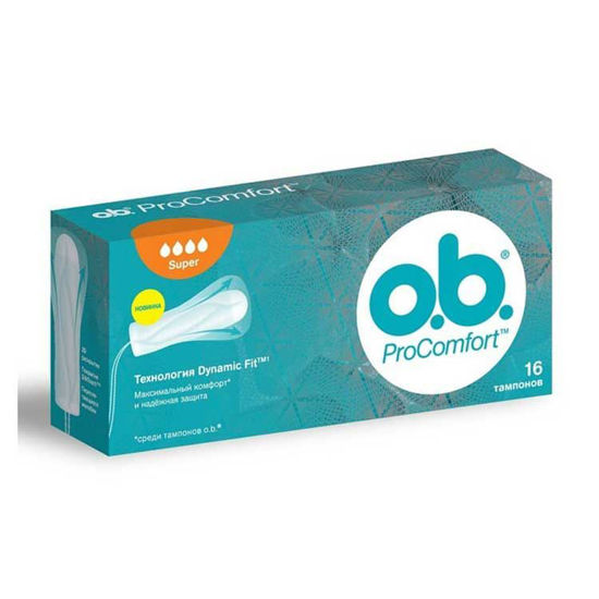 O.B. Pro Comfort Super tamponi, 16 tamponov