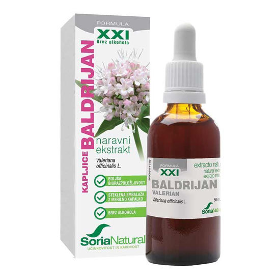 Soria Natural baldrijan XXI kapljice, 50 mL