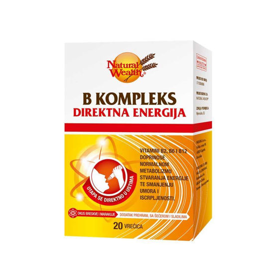 Natural Wealth B kompleks DIREKTNA ENERGIJA, 20 vrečic