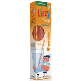 Slika Lizzy Vita Sip Kids multivitamini z okusom pomaranče, 7 slamic z vsebino