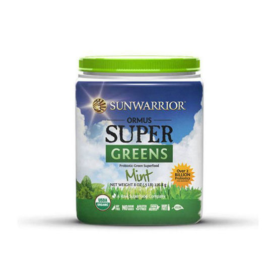 SunWarrior Ormus Super Greens super-zelenje, poprova meta, 227 ali 454 g