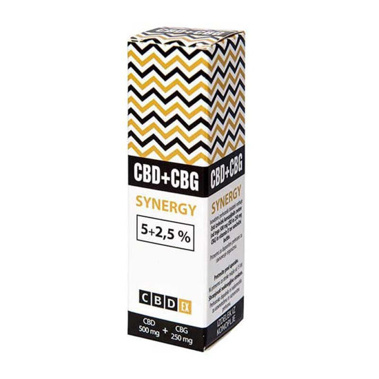 CBDex CBD+CBG Synergy izvleček konopljinih cvetov, 10 mL