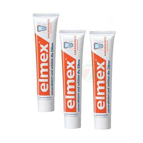3x Elmex zobna krema za zaščito pred kariesom, 75 mL