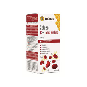 Slika Medex sirup železo, C + folna kislina, 150 mL