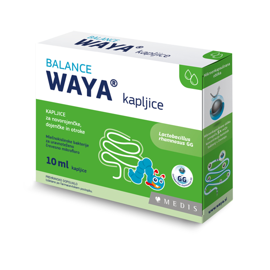Waya BIOTIC kapljice z mikroorganizmi za dojenčke in otroke, 10 mL ali AKCIJA