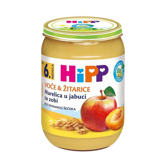 HiPP marelice in jabolka z ovsom, 190 g