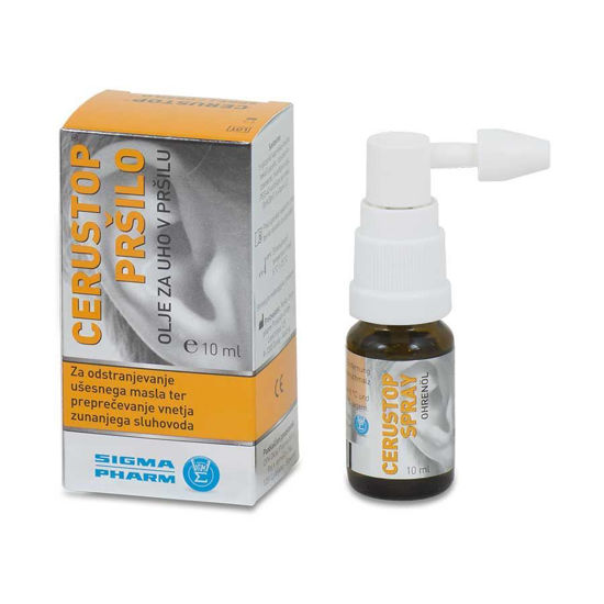Cerustop olje za uho v pršilu, 10 mL  (1+1 GRATIS)