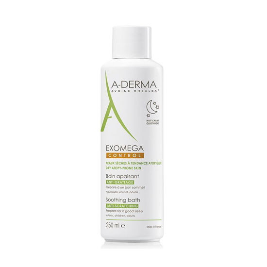 A-derma Exomega Control pomirjujoča kopel, 250 mL