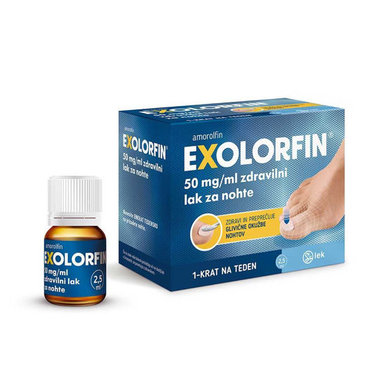 Exolorfin 50 mg/mL lak za nohte, 2.5 mL