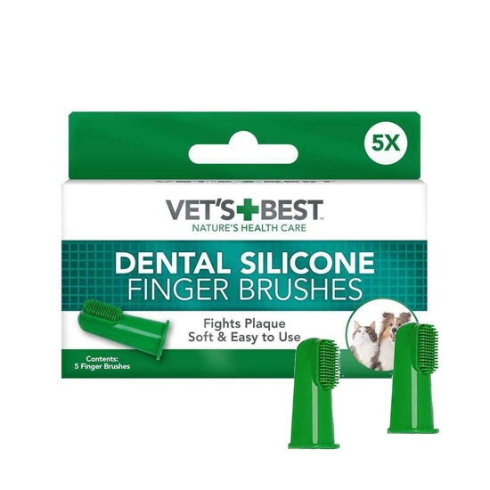 Vet's Best silikonski naprstniki, 5 naprstnikov