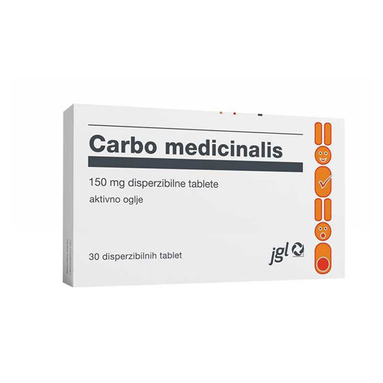 Carbo medicinalis, 30 tablet