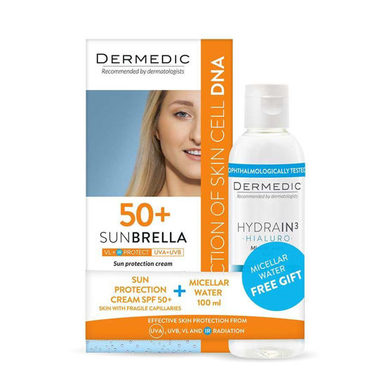 Dermedic Sunbrella zaščitna krema za kožo s hrhkimi kapilarami ZF50+, 50 mL