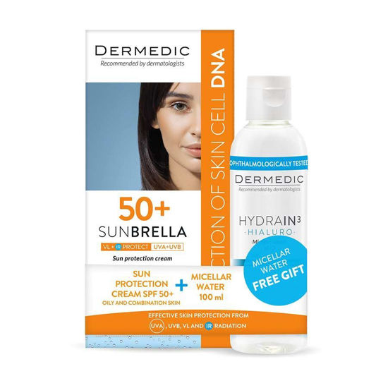 Dermedic Sunbrella sončna zaščitna krema za mastno in mešano kožo ZF50+, 50 mL