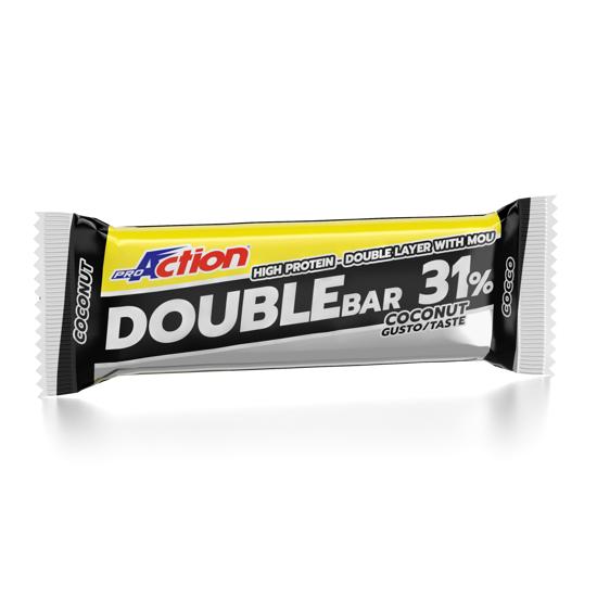 Double bar, beljakovinska ploščica, 60 g, okus kokos