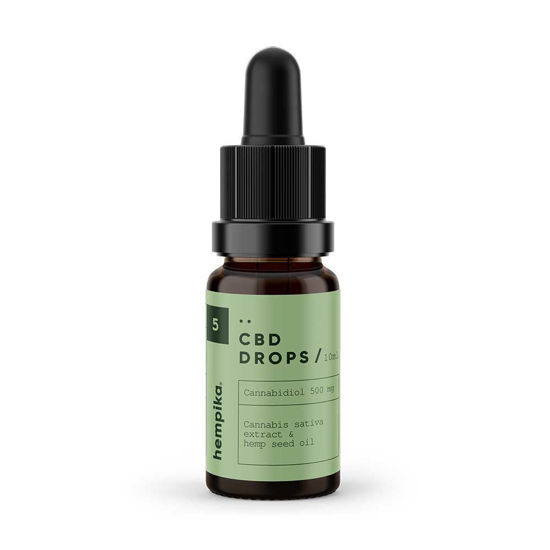 Hempika CBD kapljice 500 mg, 10 mL