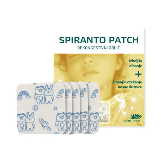 Spiranto Patch dekongestivni obliž za otroke 5x5 cm, 5 obližev