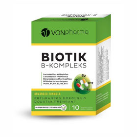 Slika Biotik B-kompleks VONpharma, 10 vegetarijanskih kapsul ali AKCIJA