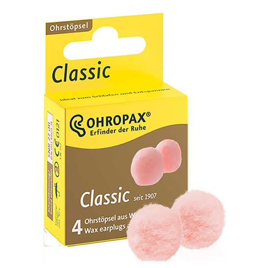 Ohropax classic voščeni zamaški, 4 zamaški