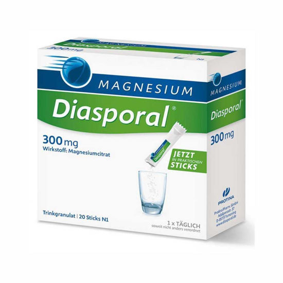 Magnesium Diasporal 300 granulat za napitek, 20 vrečk