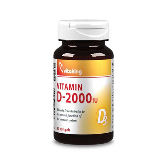 VitaKing vitamin D3 2000 IU jagoda, 210 žvečljivih tablet
