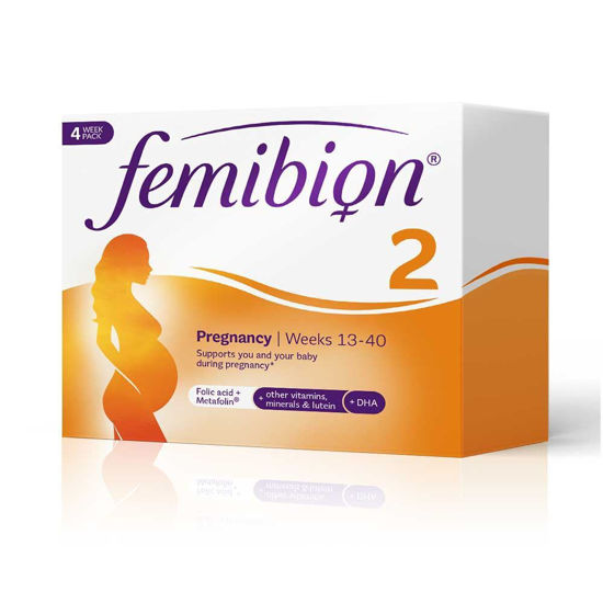 Femibion 2 z vitaminom D in jodom, 28 tablet + 28 kapsul
