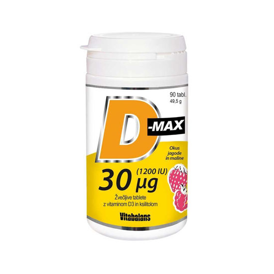 D-Max 30 D vitamin, 30, 50 ali 100 μg, 90 tablet