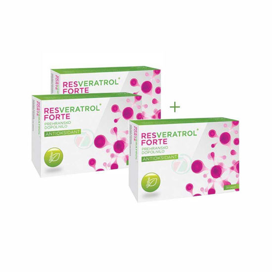 Resveratrol Forte 200 mg, 30 tablet ali 2+1 GRATIS