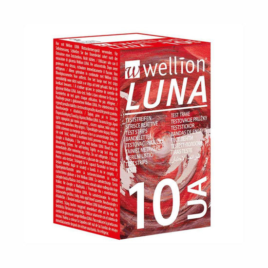 Wellion Luna testni lističi za meritev sečne kisline, 10 lističev + GRATIS aparat Wellion Luna Trio