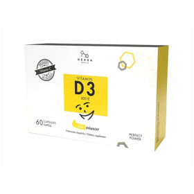 D vitamin Herba medica, 60 kapsul
