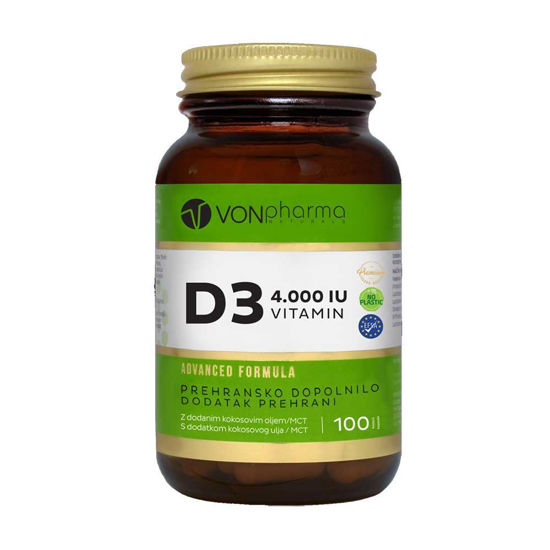 VONpharma Vitamin D3 4000 IU, 100 kapsul
