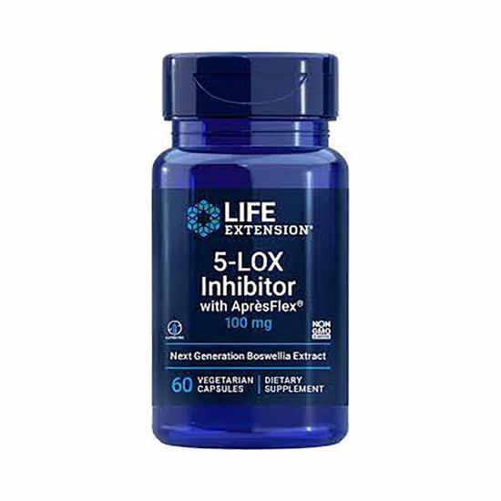 LifeExtension 5-LOX inhibitor z ApresFlex, 60 vegetarijanskih kapsul