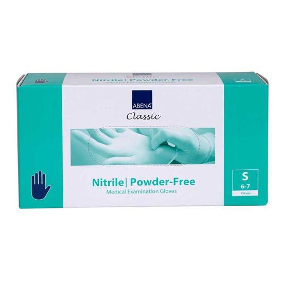 Abena Nitril modre rokavice - velikost S, 150 rokavic
