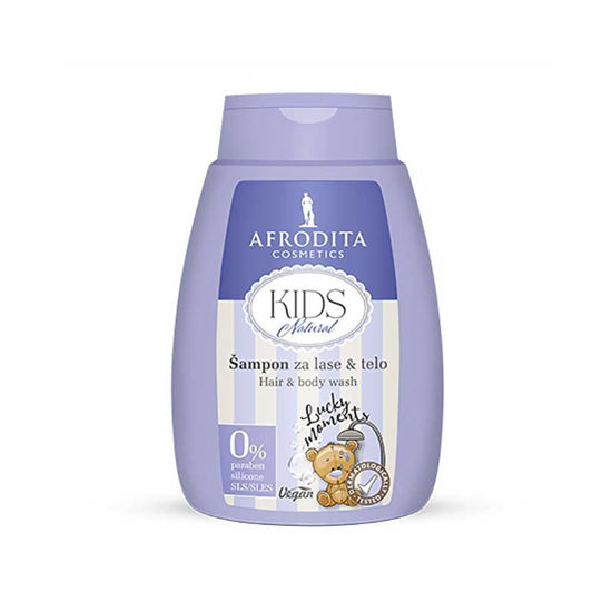 Afrodita Kids Natural šampon za lase & telo, 200 mL