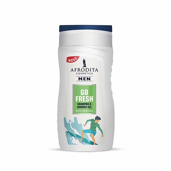 Afrodita Men Go Fresh gel za šamponiranje in prhanje, 250 mL