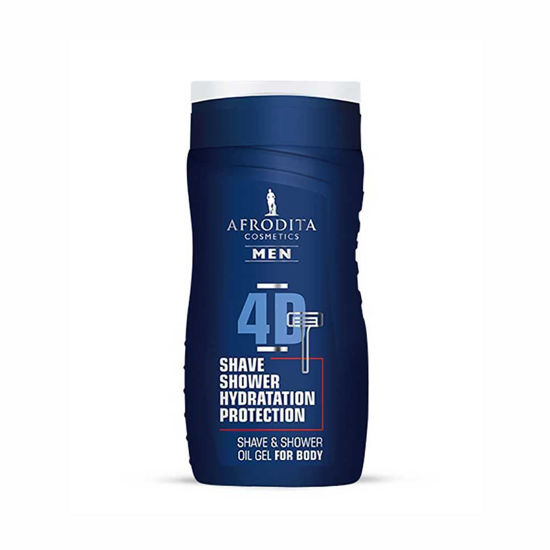 Afrodita Afrodita Men 4D oljni gel za britje in prhanje, 250 mL