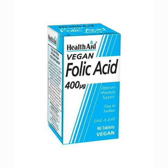 HealthAid folna kislina 400 µg, 90 tablet