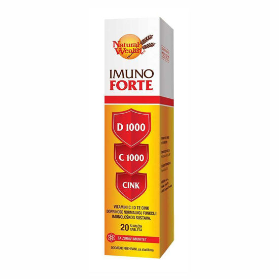 Natural Wealth Imuno Forte, 20 šumečih tablet