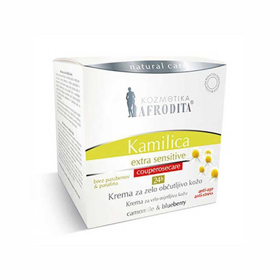 Afrodita Kamilica Extra Sensitive 24h krema za zelo občutljivo kožo, 50 mL