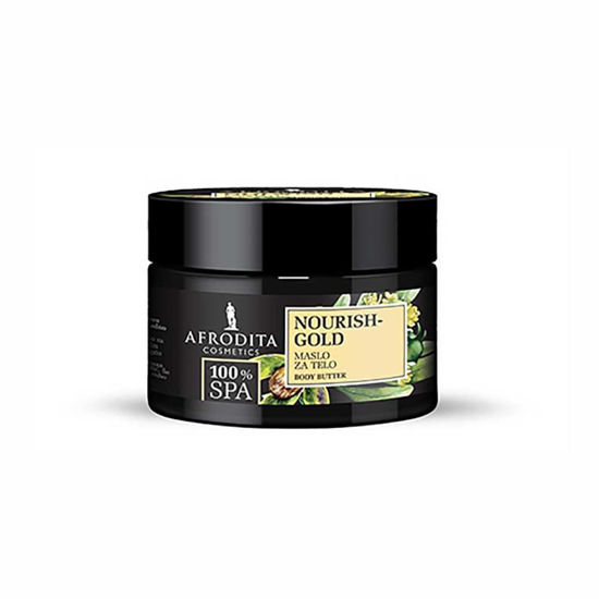 Afrodita 100% Spa Nourish Gold maslo za telo, 200 mL